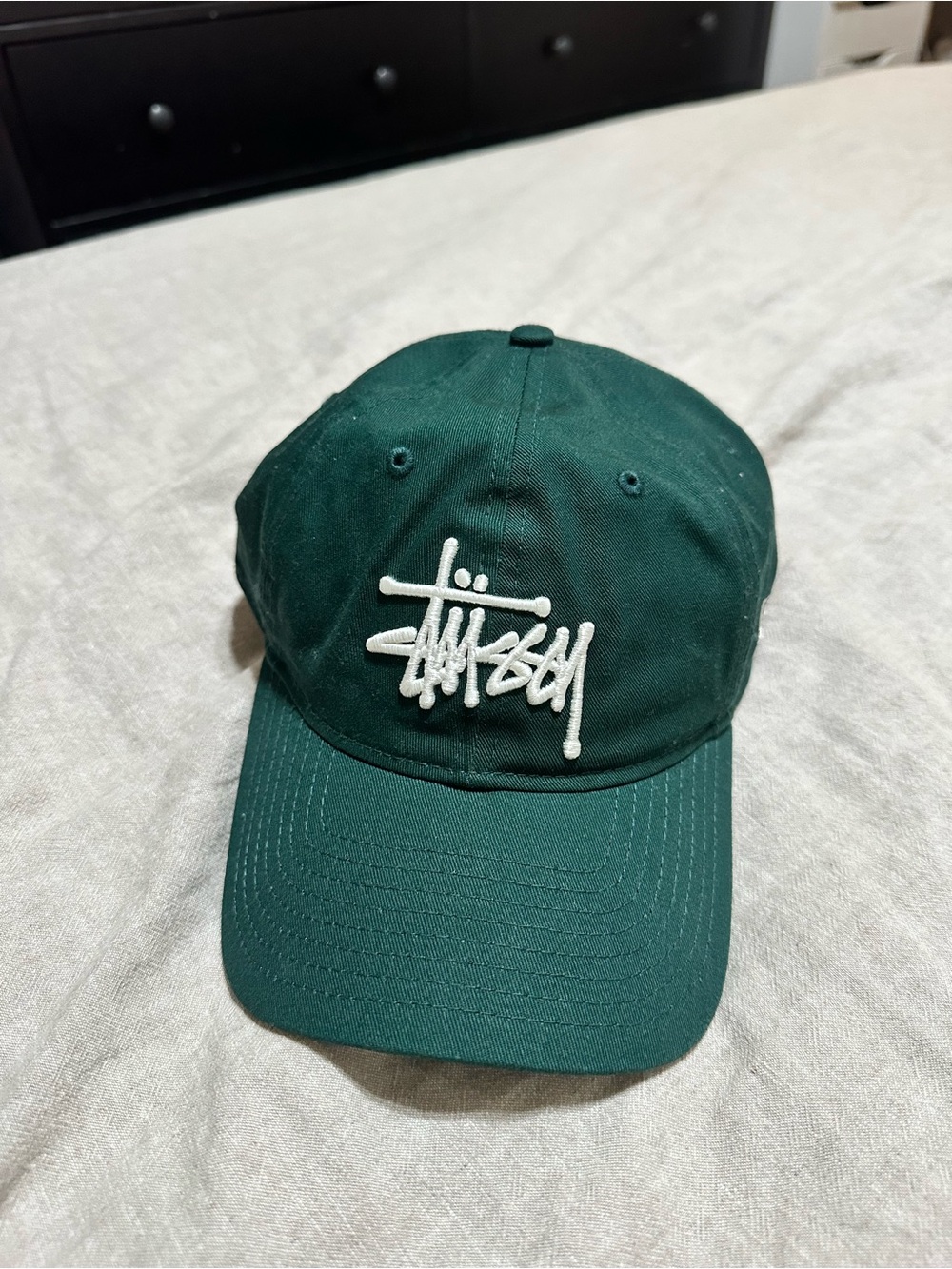 NEW Era Green and Black Stüssy Collaboration Baseball Cap